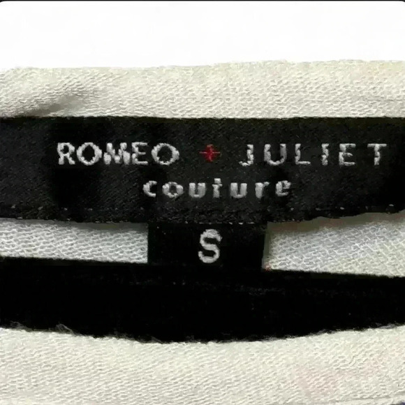 Romeo & Juliet Couture Women's Embroidered Boho Blouse White Size Small - Picture 4 of 7